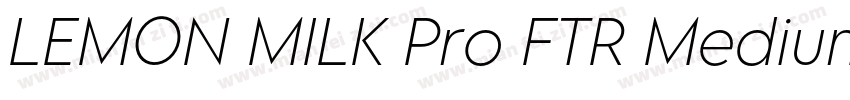 LEMON MILK Pro FTR Medium 推荐字体字体转换